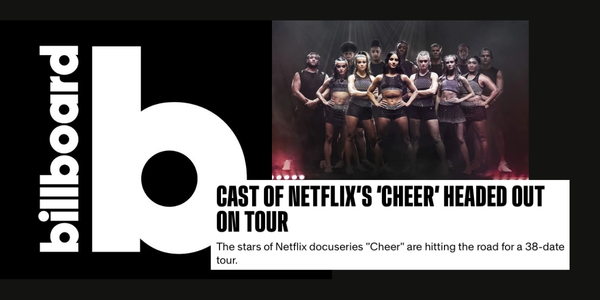 Editorial artwork for Cheer Tour · Netflix